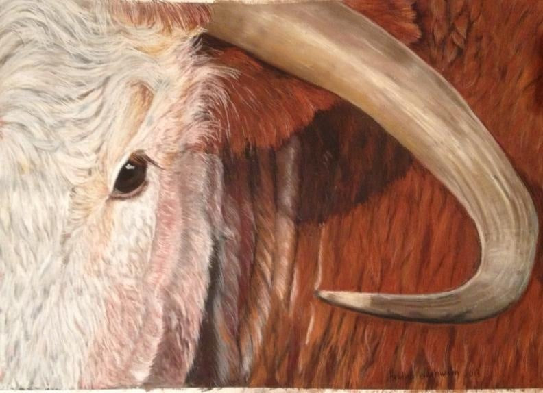 Birthday Card 6x4" Print of Wellfield Irish - Pastel on Velour - 600 x 400mm