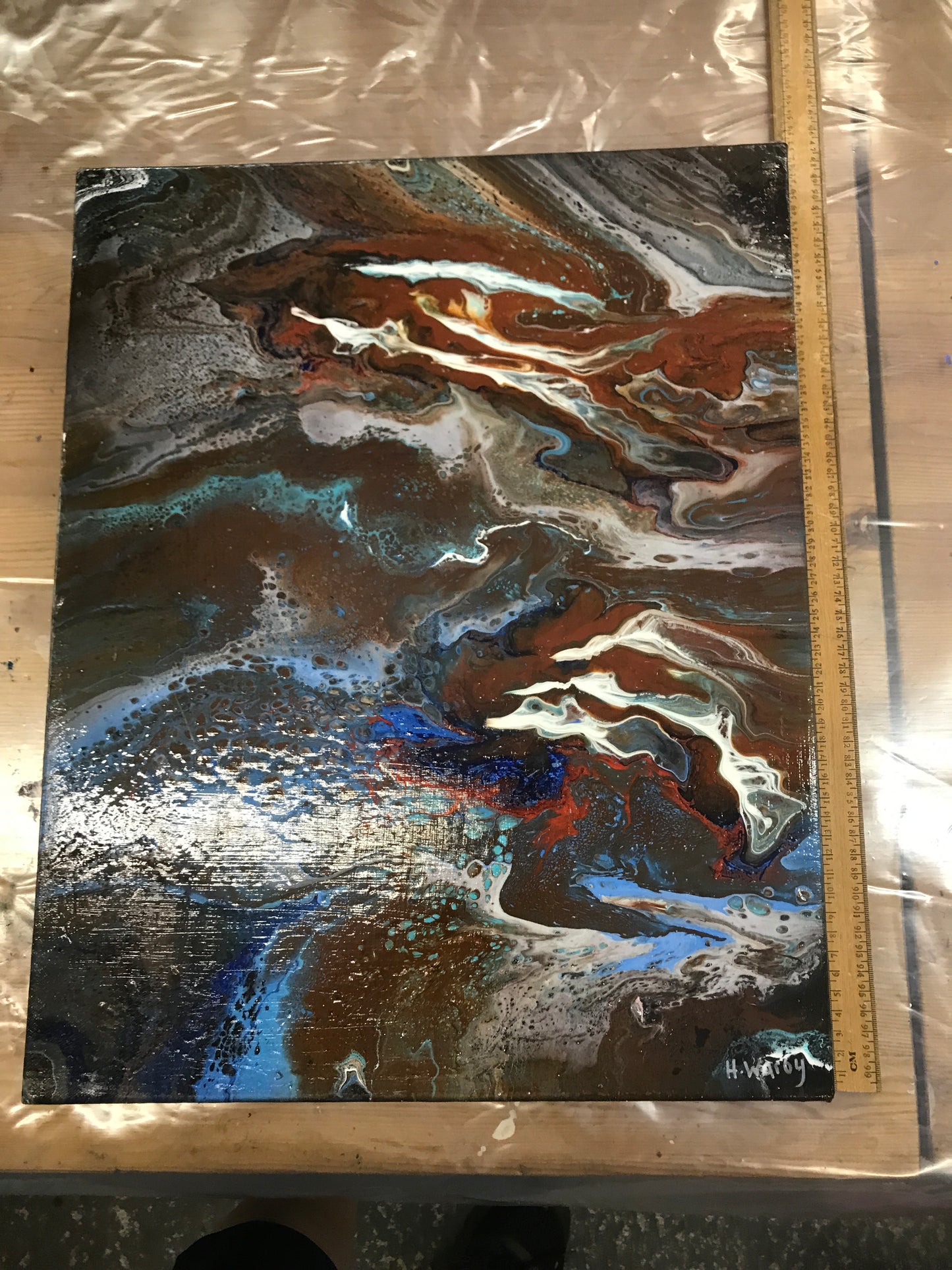 Acrylic Run AR17 50x40 Browns