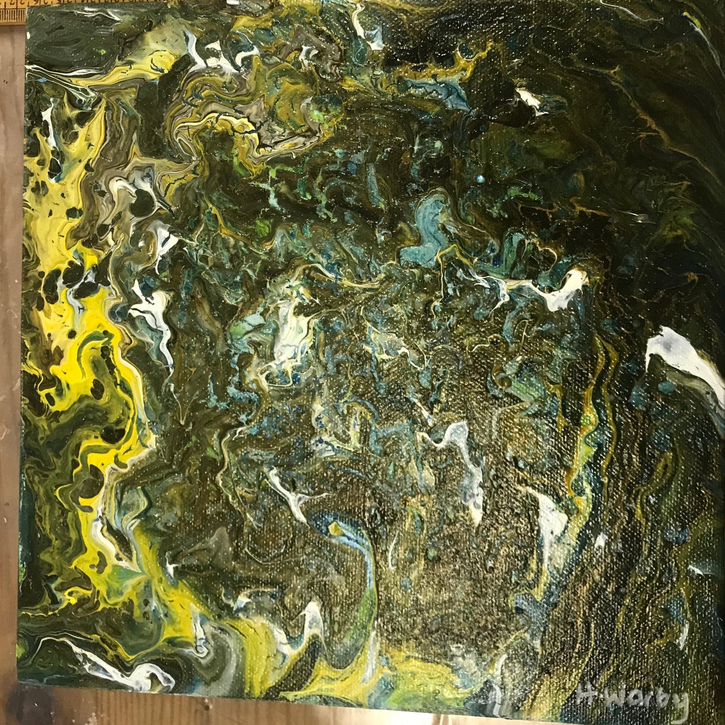 Acrylic Run AR18 Greens  @30x30cm