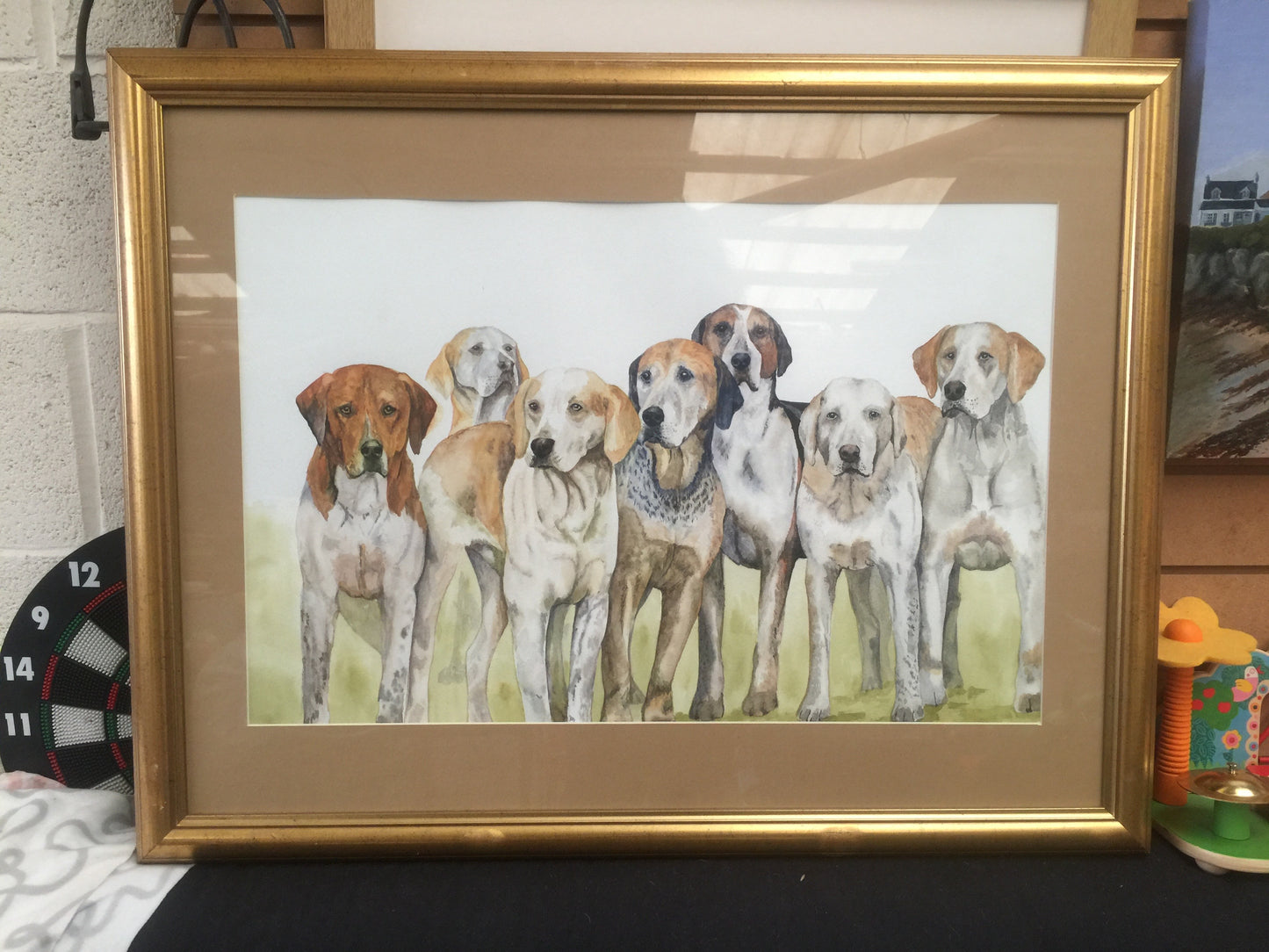 Staffordshire Moorlands Hounds - Watercolour Sold