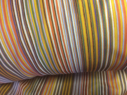 Fabric Stripy Stretch Nylon 60" Wide per Metre