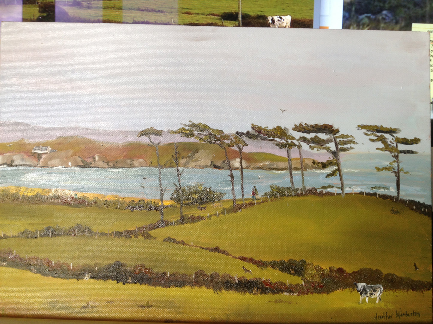 Rhoscolyn View en route to the Point - Oil on Canvas Board Original  - Sold