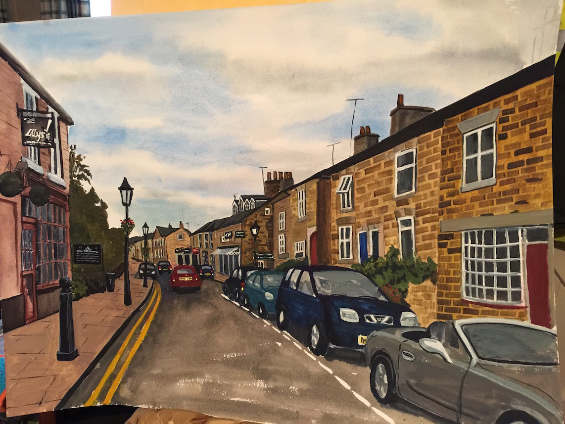 Large Watercolour of Poynton