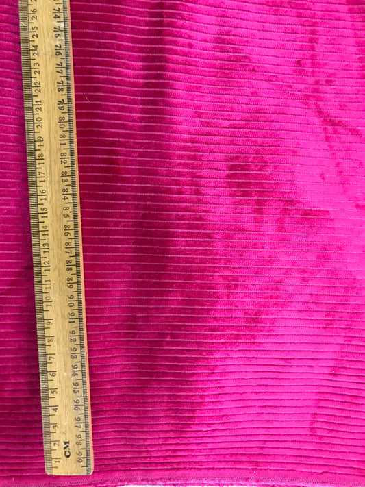 Fabric Corduroy Pink Bright 7.5M x 150cm wide piece