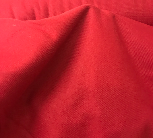 Fabric Red Woolen 56" Wide per Metre